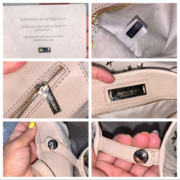 🆂🅾🅻🅳 Jimmy Choo Sasha Star-Studded Tote Bag - Picture 16 of 16